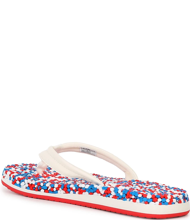 Sanuk Women's Bubblecush Rainbow Flip Flops