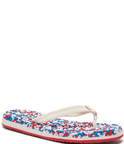 Sanuk Women's Bubblecush Rainbow Flip Flops