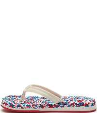 Sanuk Women's Bubblecush Rainbow Flip Flops