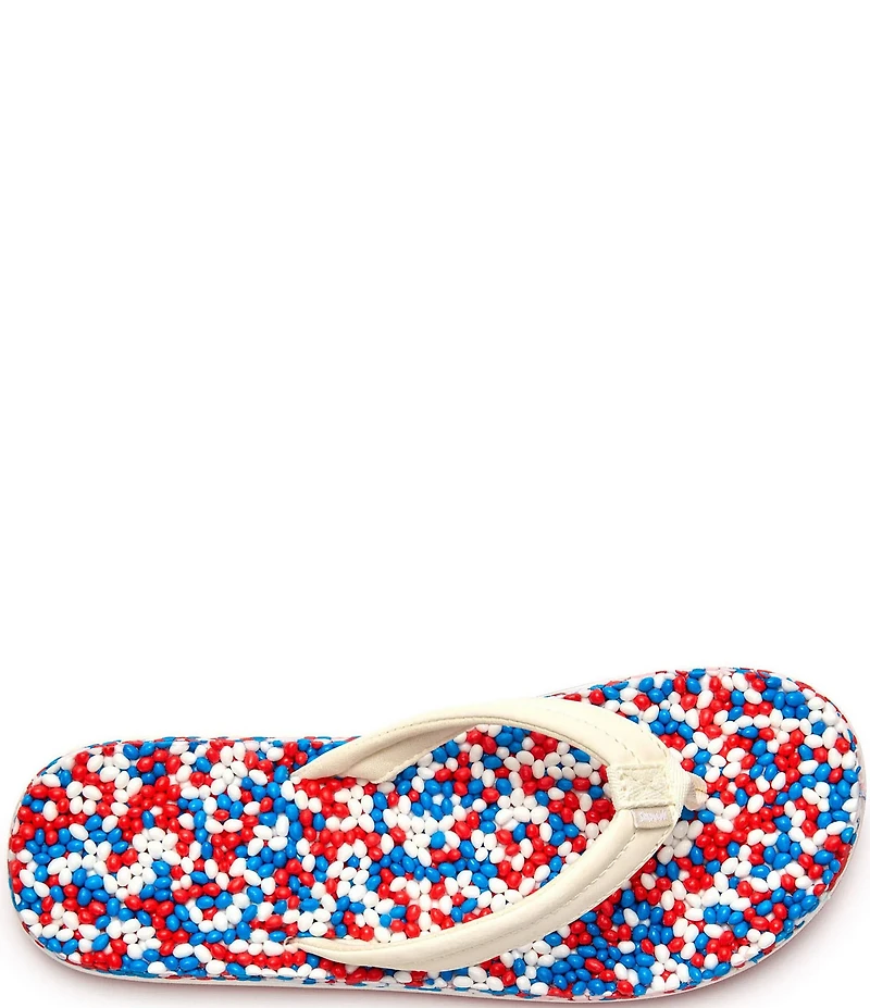 Sanuk Women's Bubblecush Rainbow Flip Flops