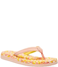 Sanuk Women's Bubblecush Rainbow Flip Flops