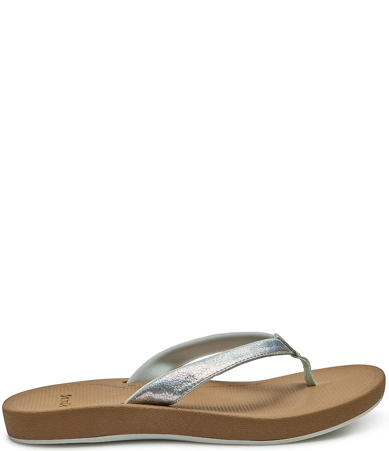 Sanuk Women's Cosmic Shores Iridescent Flip-Flops