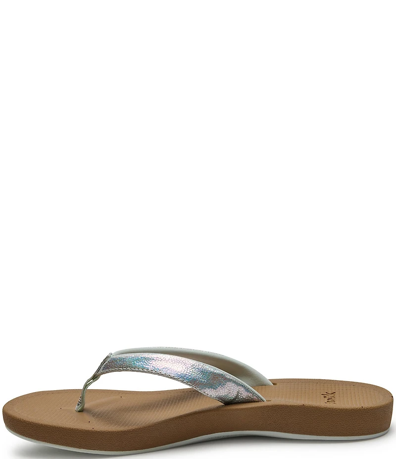 Sanuk Women's Cosmic Shores Iridescent Flip-Flops