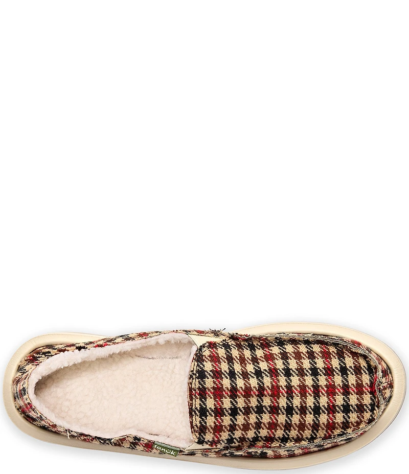 Sanuk Women's Donna Plaid Chill Slip-On Loafers
