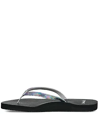 Sanuk Women's Yoga Joy II Metallic Iridescent Flip Flops