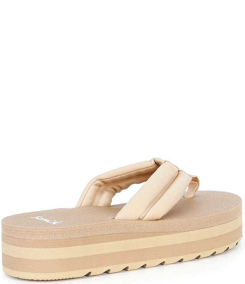 Sanuk Women's Yoga Puff-n-Stuff Platform Flip Flops