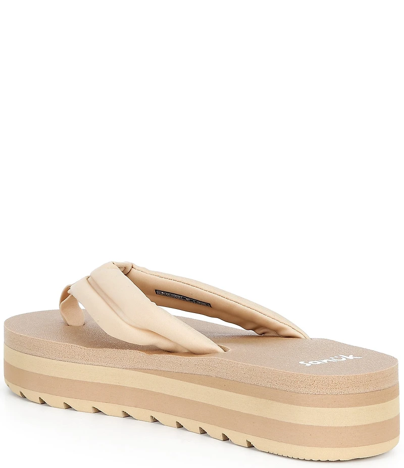 Sanuk Women's Yoga Puff-n-Stuff Platform Flip Flops