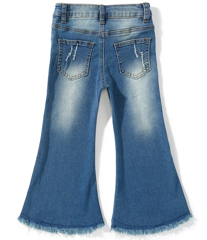 Sara Sara Little Girls Distressed Frayed Hem Jeans