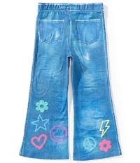 Sara Sara Little Girls Printed Pull-On Jeans