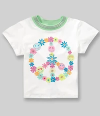 Sara Sara Little Girls Short-Sleeve Peace Sign T-Shirt