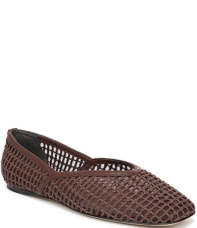 Sarto by Franco Flexa Adalina Woven Square Toe Ballet Flats