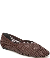 Sarto by Franco Flexa Adalina Woven Square Toe Ballet Flats