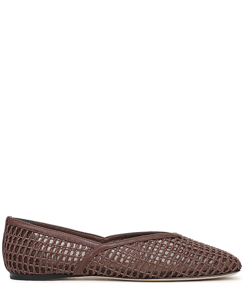 Sarto by Franco Flexa Adalina Woven Square Toe Ballet Flats