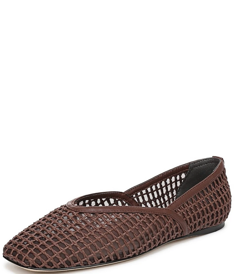 Sarto by Franco Flexa Adalina Woven Square Toe Ballet Flats