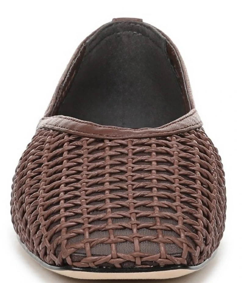 Sarto by Franco Flexa Adalina Woven Square Toe Ballet Flats