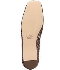 Sarto by Franco Flexa Adalina Woven Square Toe Ballet Flats