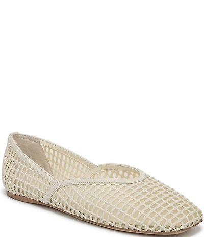 Sarto by Franco Flexa Adalina Woven Square Toe Ballet Flats