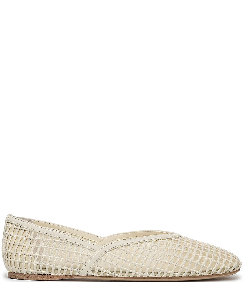 Sarto by Franco Flexa Adalina Woven Square Toe Ballet Flats
