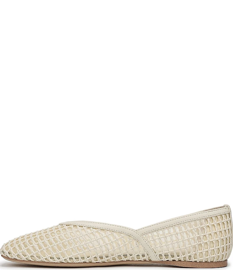 Sarto by Franco Flexa Adalina Woven Square Toe Ballet Flats