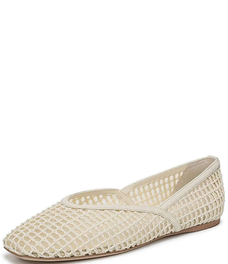 Sarto by Franco Flexa Adalina Woven Square Toe Ballet Flats