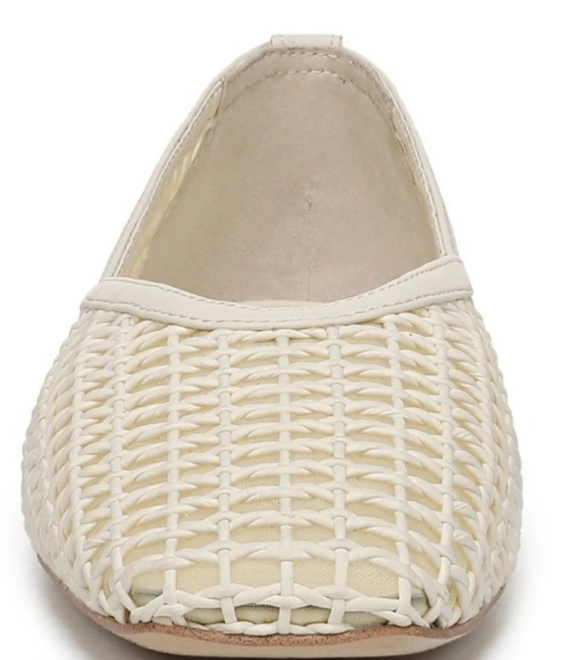 Sarto by Franco Flexa Adalina Woven Square Toe Ballet Flats