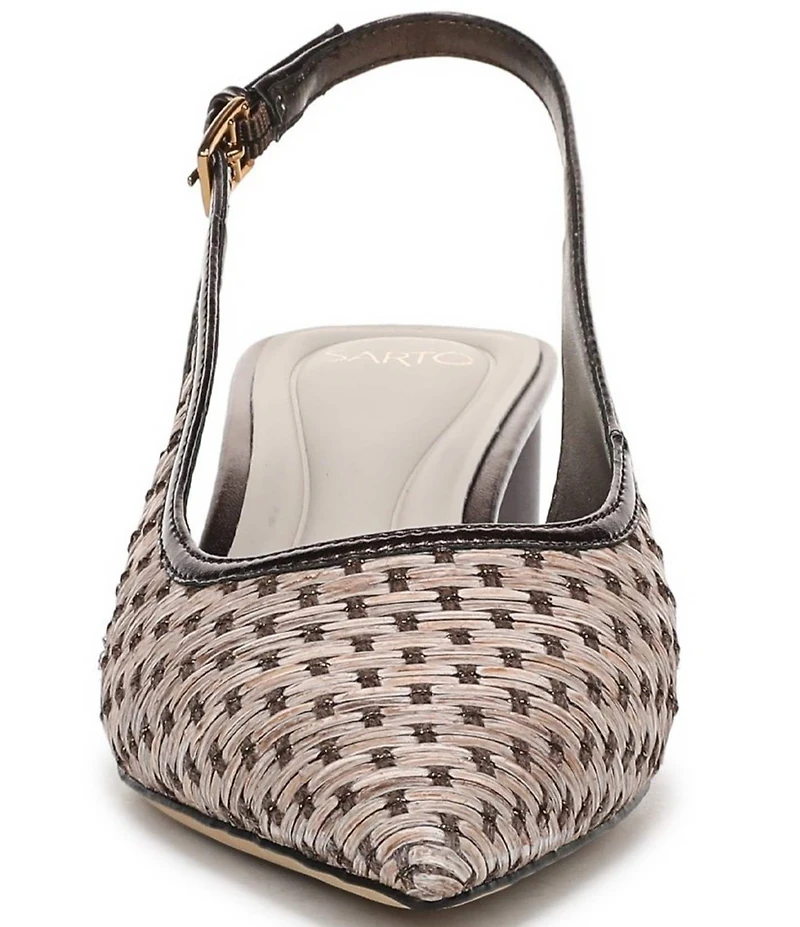 Sarto by Franco Sarto Amelie Woven Slingback Pumps