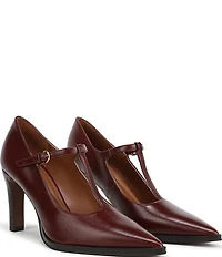 Sarto by Franco Sarto Atley Leather T-Strap High Heel Pumps