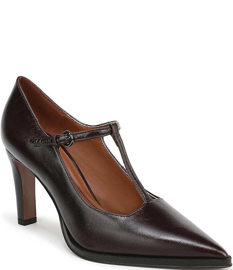 Sarto by Franco Sarto Atley Leather T-Strap High Heel Pumps