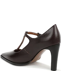 Sarto by Franco Sarto Atley Leather T-Strap High Heel Pumps