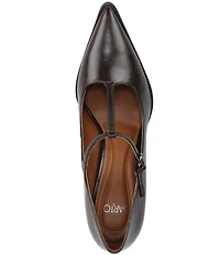 Sarto by Franco Sarto Atley Leather T-Strap High Heel Pumps