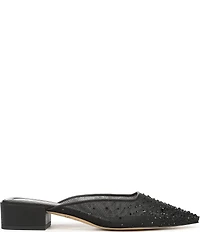 Sarto by Franco Sarto Bennet 5 Rhinestone Embellished Mesh Dress Mules