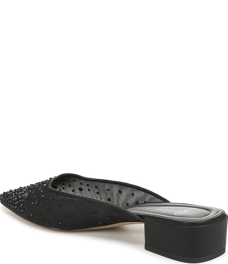 Sarto by Franco Sarto Bennet 5 Rhinestone Embellished Mesh Dress Mules