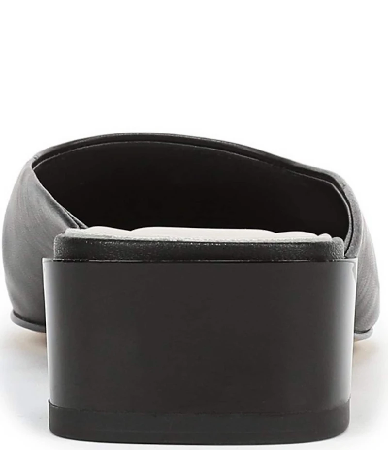 Sarto by Franco Sarto Bennet Leather Pointed Toe Block Heel Mules