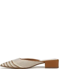 Sarto by Franco Sarto Bennet Raffia Pointed Toe Block Heel Mules