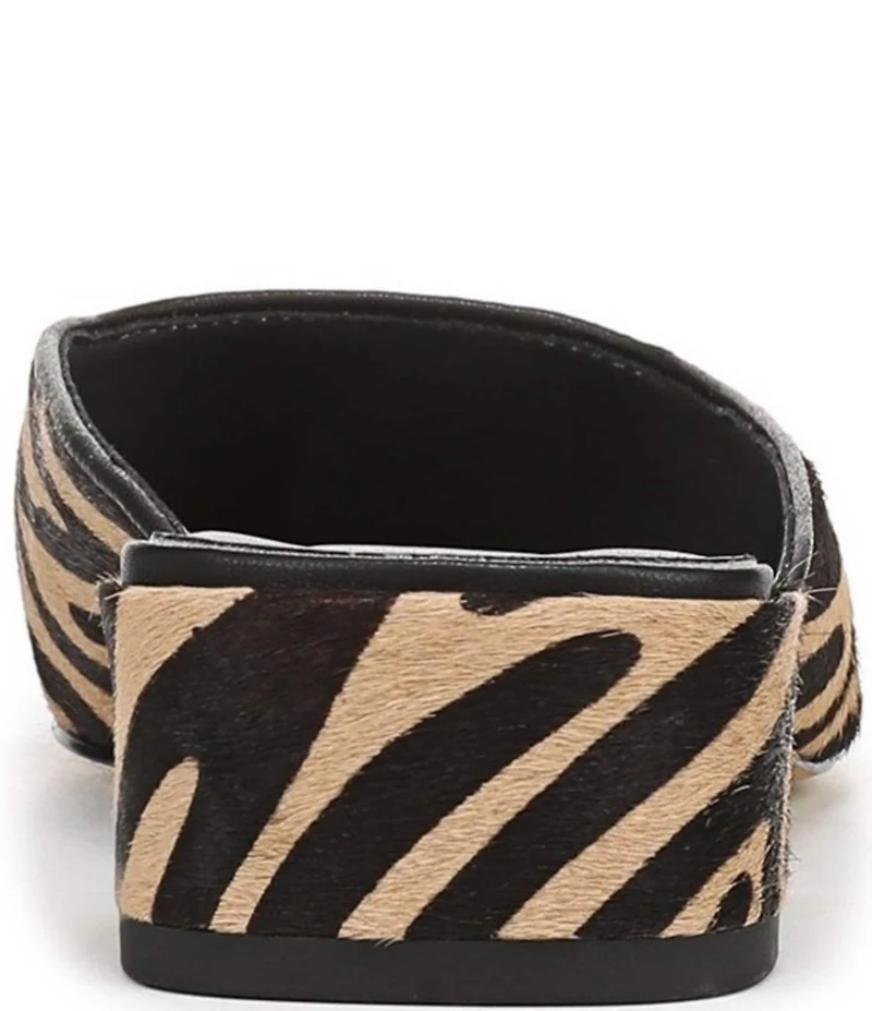 Sarto by Franco Sarto Bennet Tiger Printed Calf Hair Pointed Toe Mules