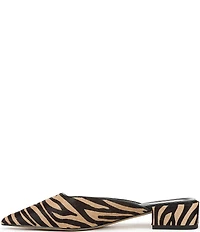 Sarto by Franco Sarto Bennet Tiger Printed Calf Hair Pointed Toe Mules
