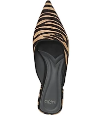 Sarto by Franco Sarto Bennet Tiger Printed Calf Hair Pointed Toe Mules