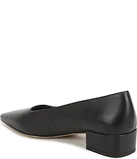 Sarto by Franco Sarto Boa Leather Pointed Toe Block Heel Pumps