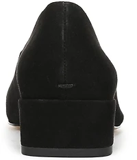 Sarto by Franco Sarto Boa Suede Pointed Toe Block Heel Pumps