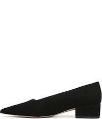 Sarto by Franco Sarto Boa Suede Pointed Toe Block Heel Pumps