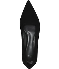 Sarto by Franco Sarto Boa Suede Pointed Toe Block Heel Pumps