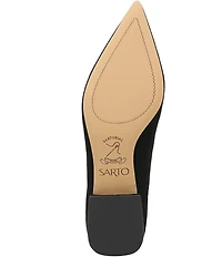 Sarto by Franco Sarto Boa Suede Pointed Toe Block Heel Pumps