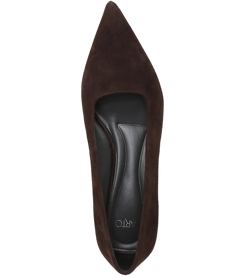 Sarto by Franco Sarto Boa Suede Pointed Toe Block Heel Pumps
