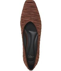 Sarto by Franco Sarto Dasia Pleated Satin Snip Toe Flat Pumps