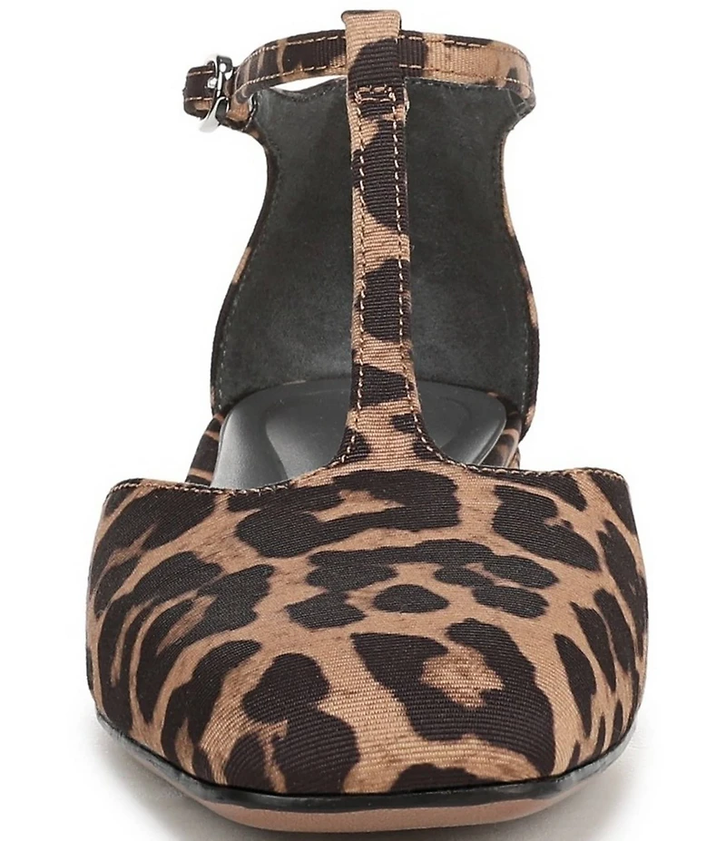 Sarto by Franco Sarto Delmira Leopard Print T-Strap Flats