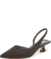 Sarto by Franco Sarto Devin 2 Knit Kitten Heel Slingback Pumps