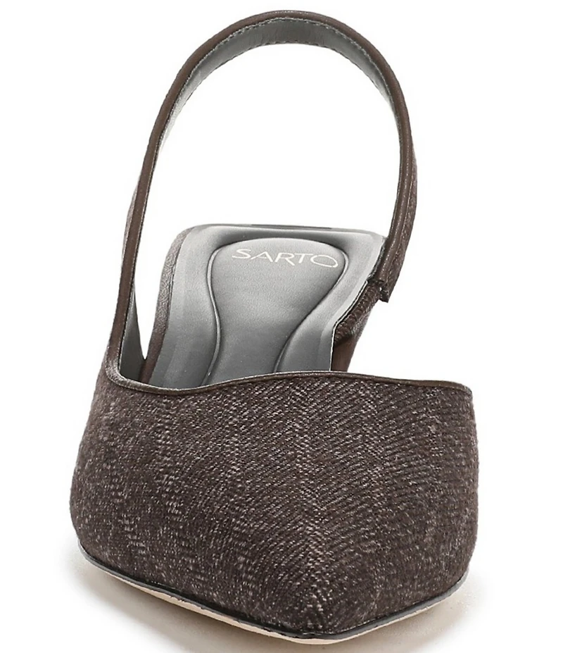 Sarto by Franco Sarto Devin 2 Knit Kitten Heel Slingback Pumps