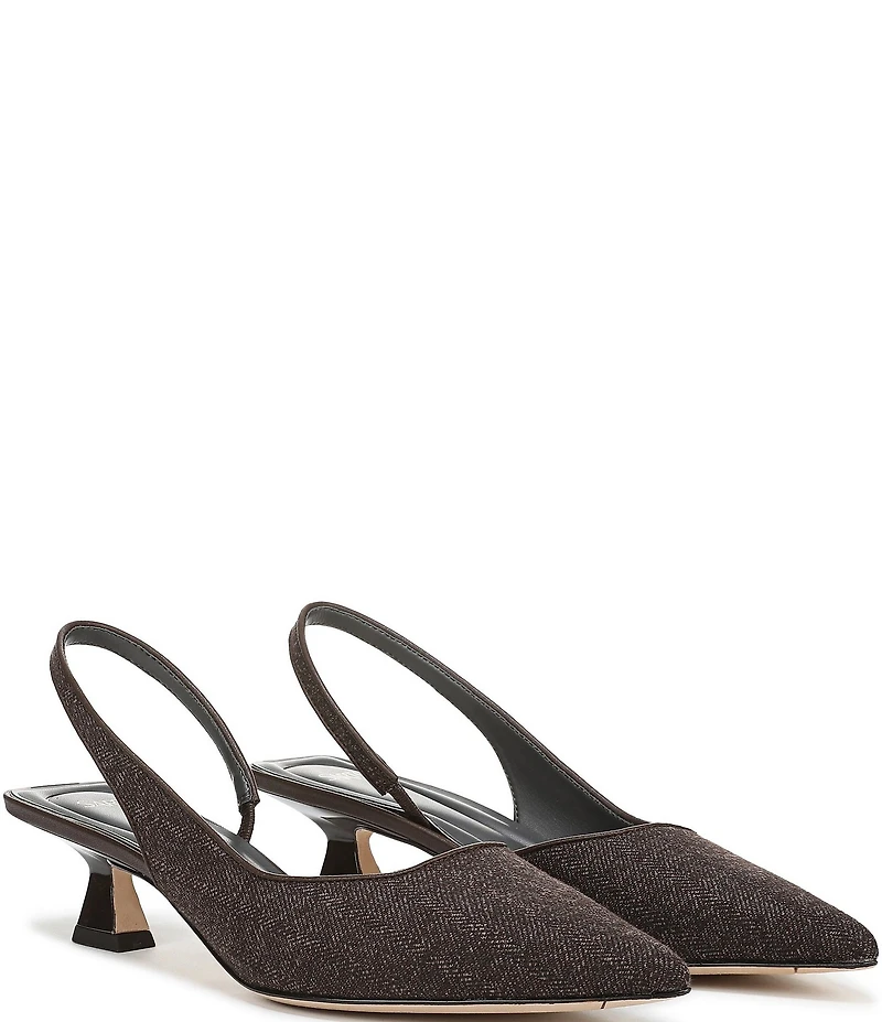 Sarto by Franco Sarto Devin 2 Knit Kitten Heel Slingback Pumps