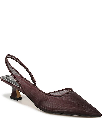 Sarto by Franco Sarto Devin Mesh Pointed Toe Slingback Pumps