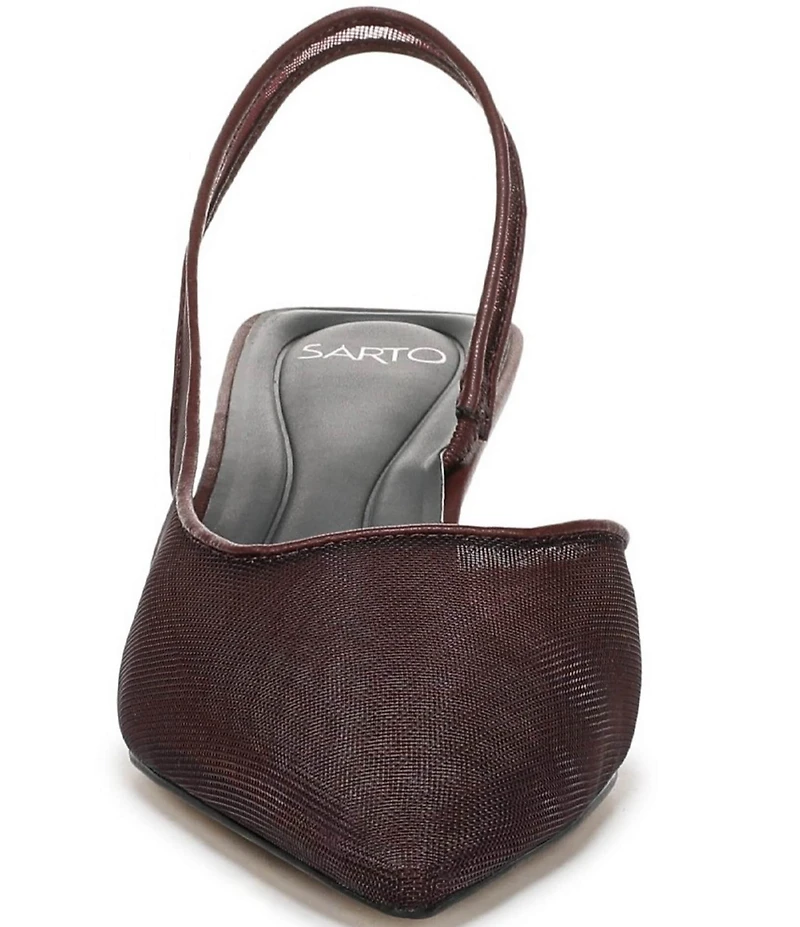 Sarto by Franco Sarto Devin Mesh Pointed Toe Slingback Pumps